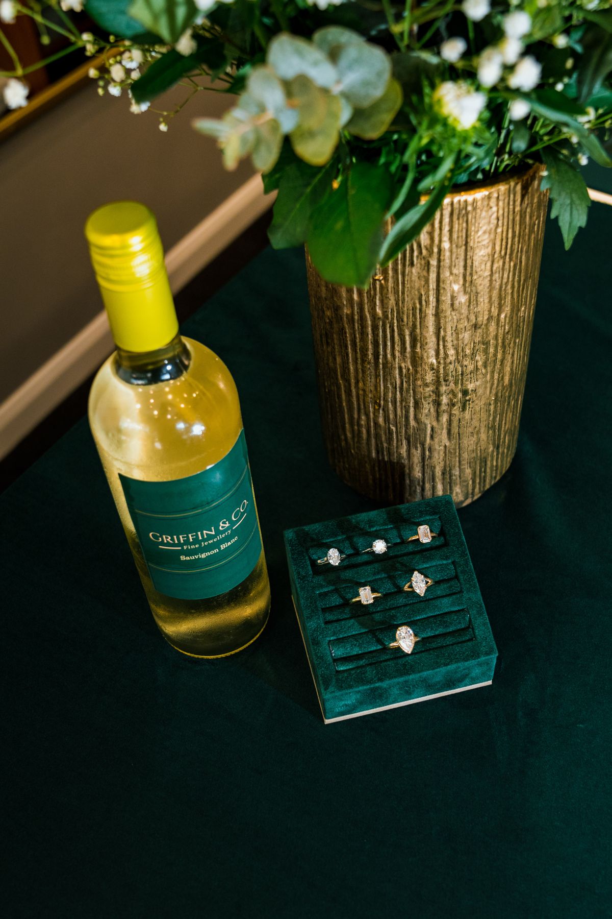 Griffin and Co rings and wine