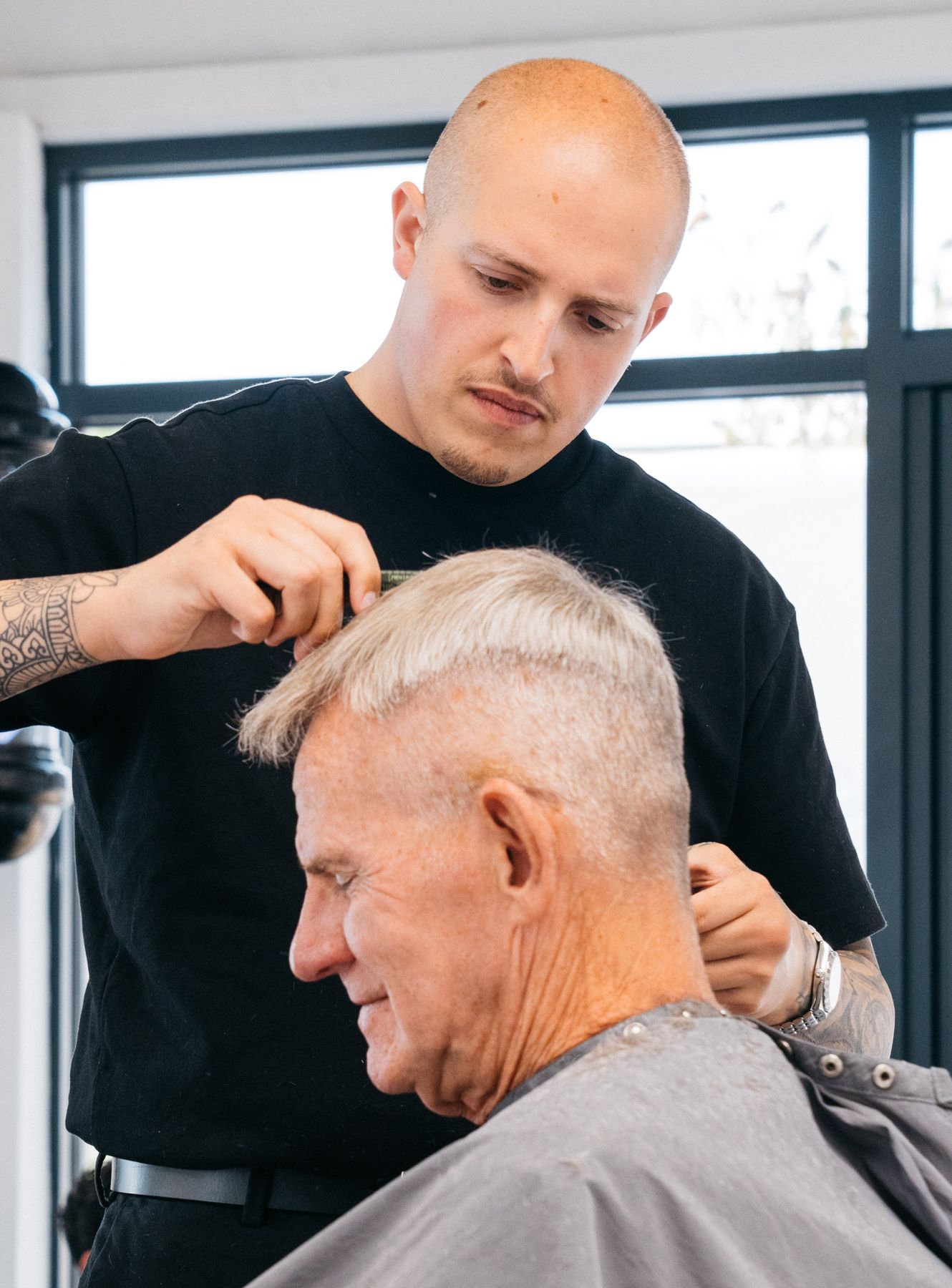 Merge Barbers haircut