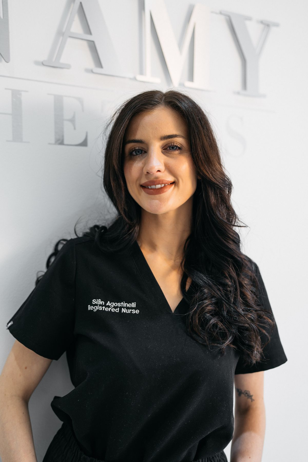 Sian of Sian Amy Aesthetics in her clinic