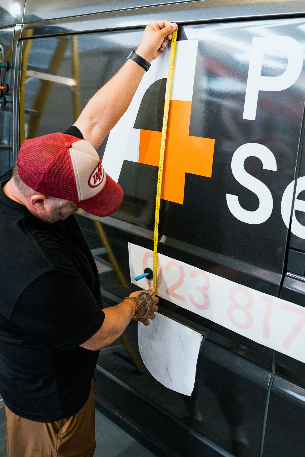 Measuring up a van wrap