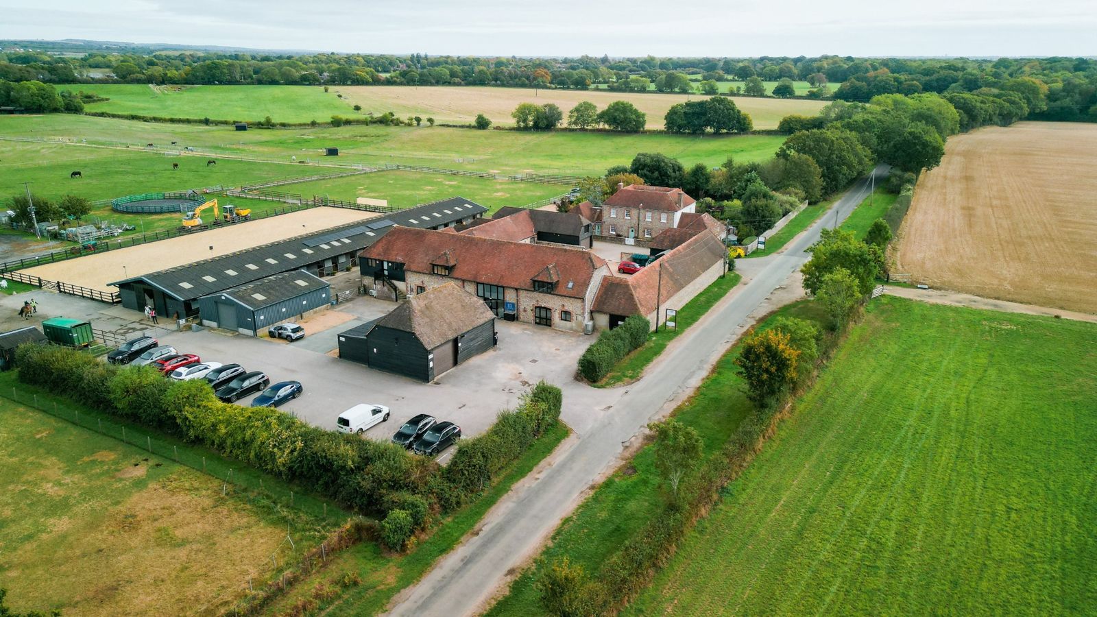 Drone photo of Oldwick Farm